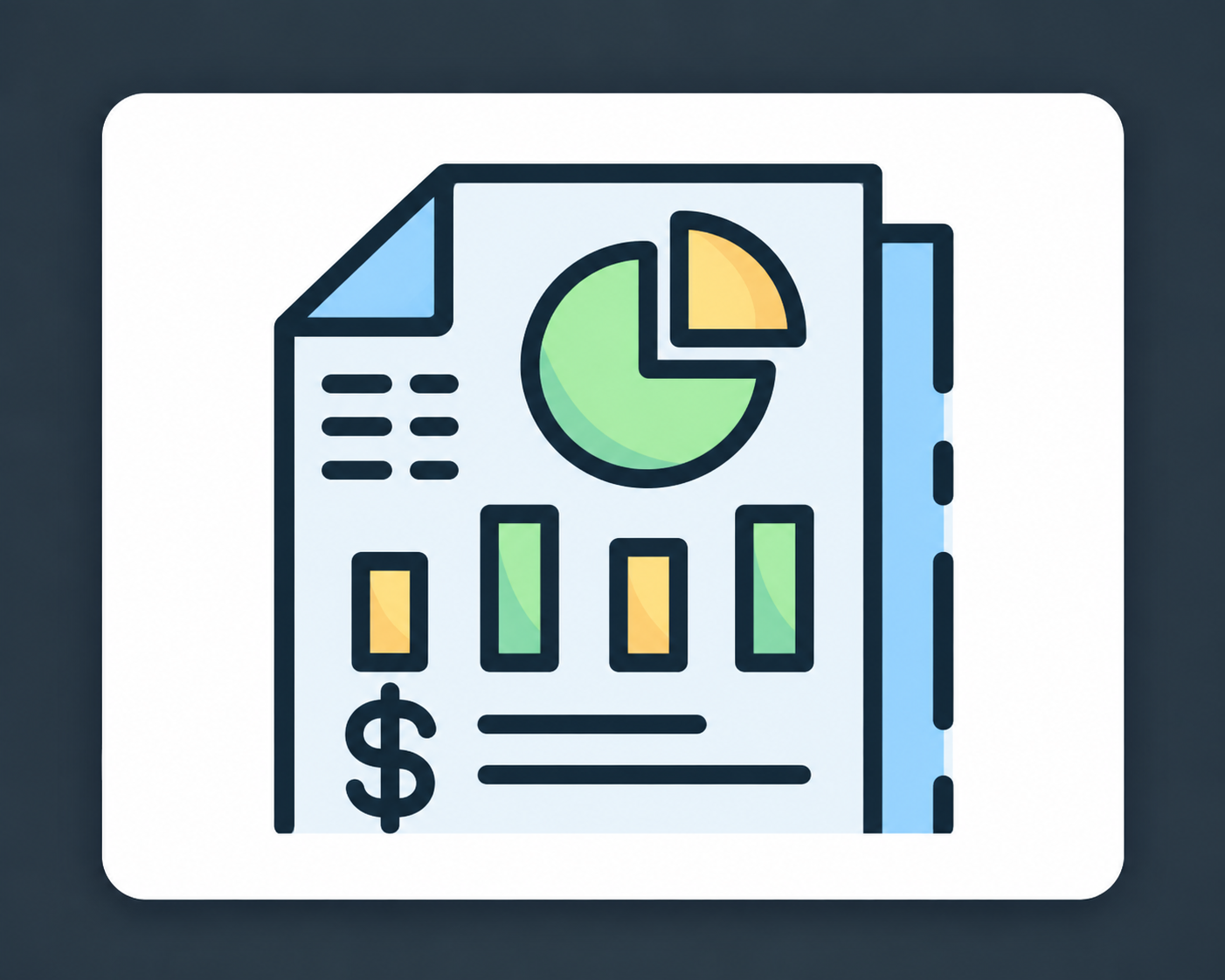 Monthly Quarterly Bookkeeping Icon